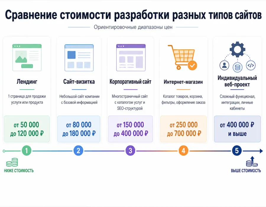 Сколько на самом деле стоит разработка сайта